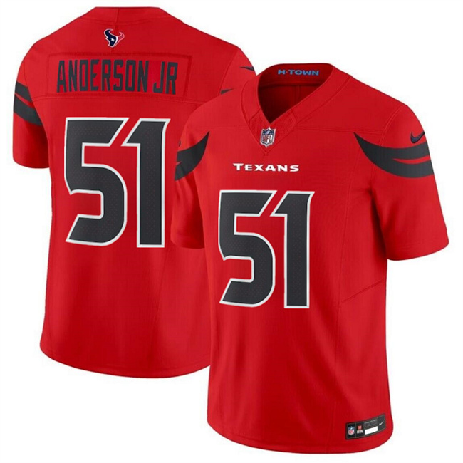 Youth Houston Texans #51 Will Anderson Jr. Red 2024 Alternate F.U.S.E Vapor Football Stitched Football Jersey